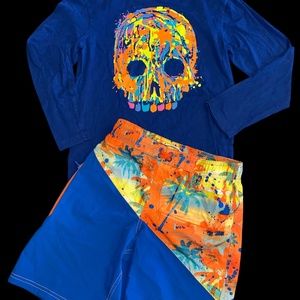 Boys swim trunks and shirt